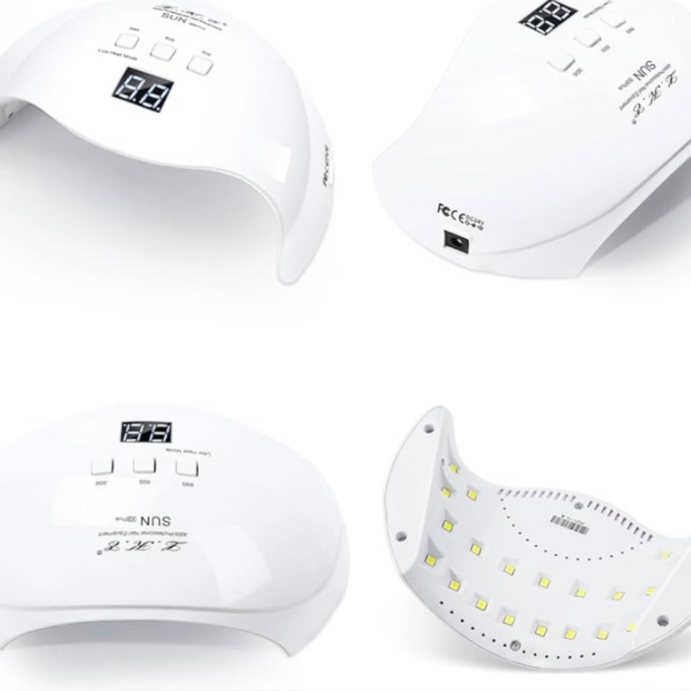 NEW WHITE L.K.E. LED NAIL DRYER LAMP AND TRAVEL ASP USB LED CURING LAMP